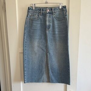 Women's Blue Denim Skirt Pacsun Barbie